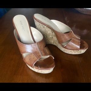 Nine West platform wedges. Size 5M